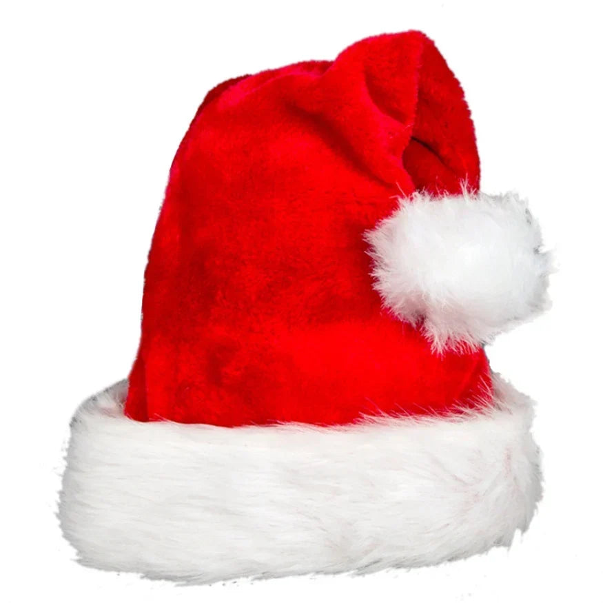Bonnet de Noël en polaire douce avec bordure en fausse fourrure