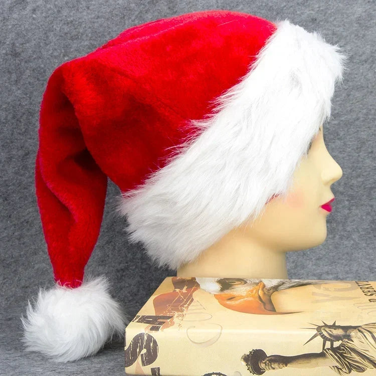 Bonnet de Noël en polaire douce avec bordure en fausse fourrure