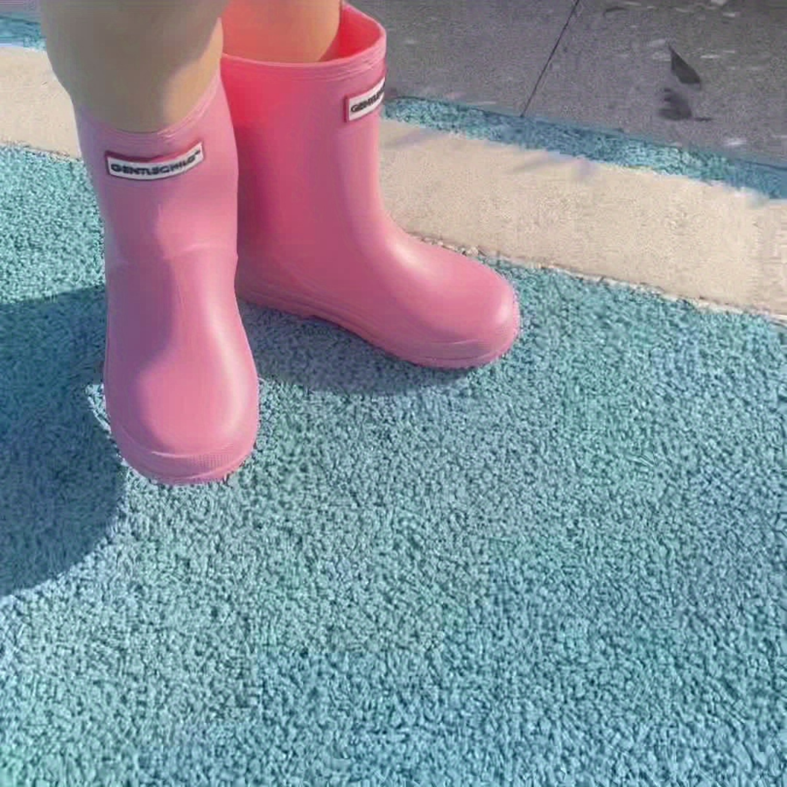 Bottes de pluie enfant imperméables, PVC antidérapant, couleurs unies