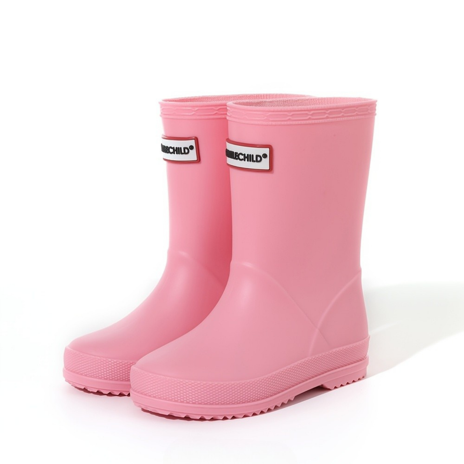 Bottes de pluie enfant imperméables, PVC antidérapant, couleurs unies