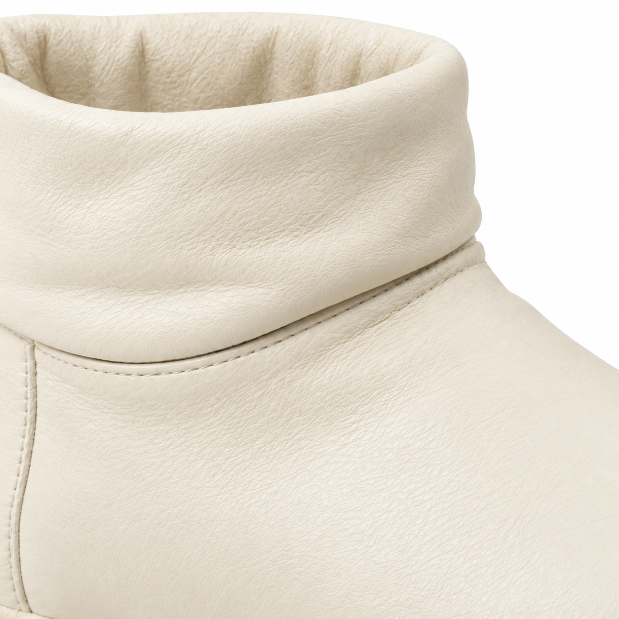 Bottines crème femme NARSAGO col rabattable