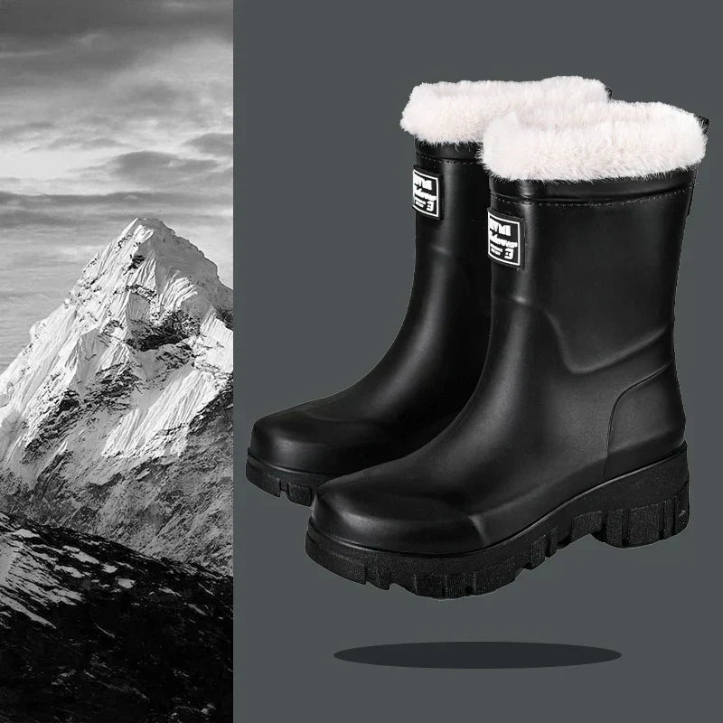 Bottines imperméables, doublure douillette, semelle antidérapante