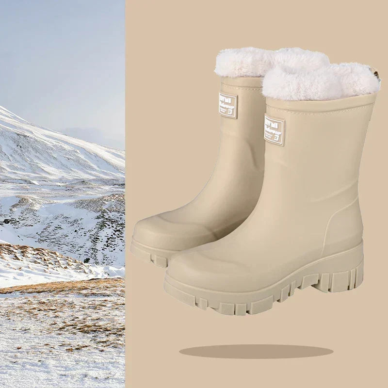Bottines imperméables, doublure douillette, semelle antidérapante