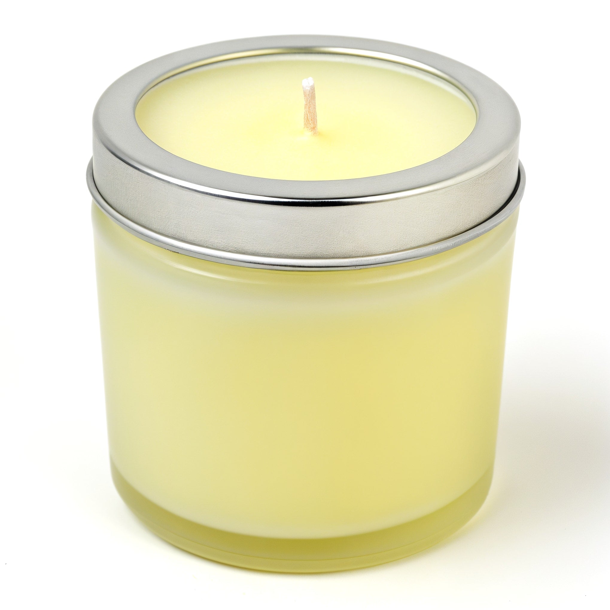 Bougie à la cire de soja Citrus Breeze NARSAGO dans un pot en verre dépoli