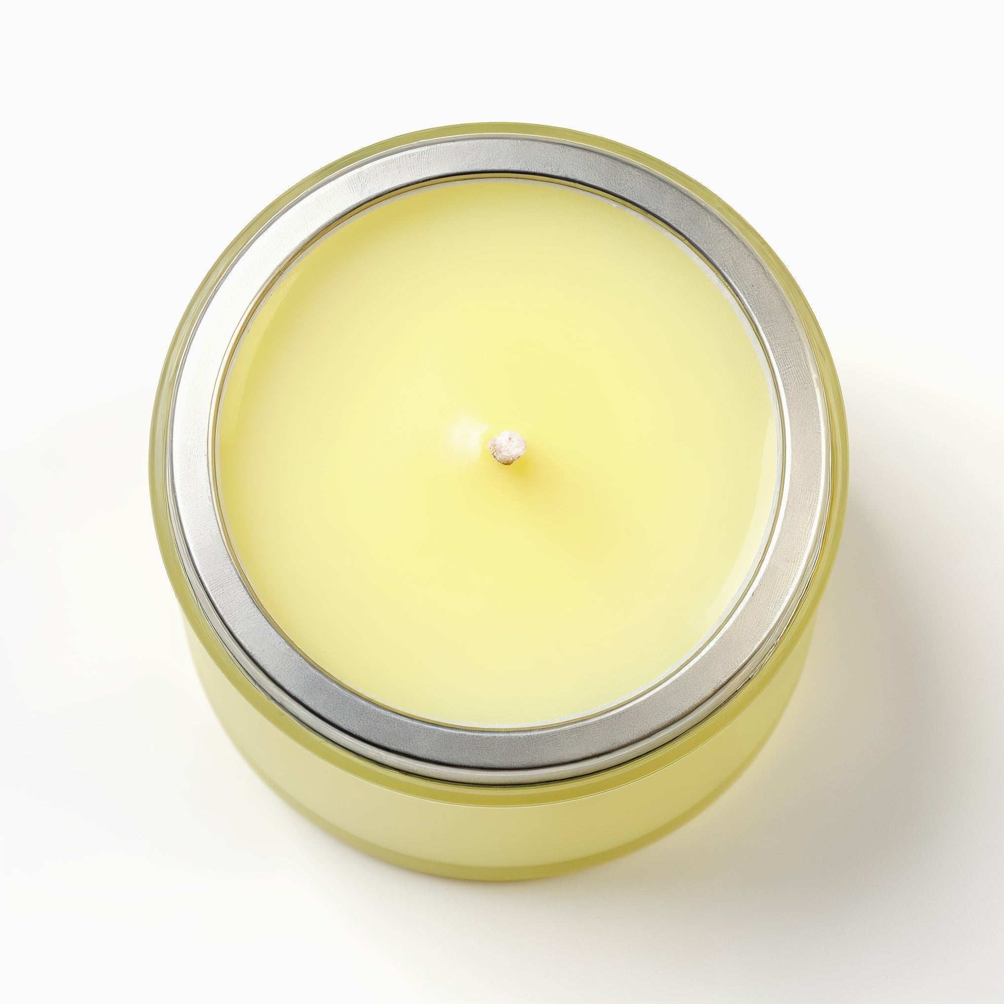 Bougie à la cire de soja Citrus Breeze NARSAGO dans un pot en verre dépoli