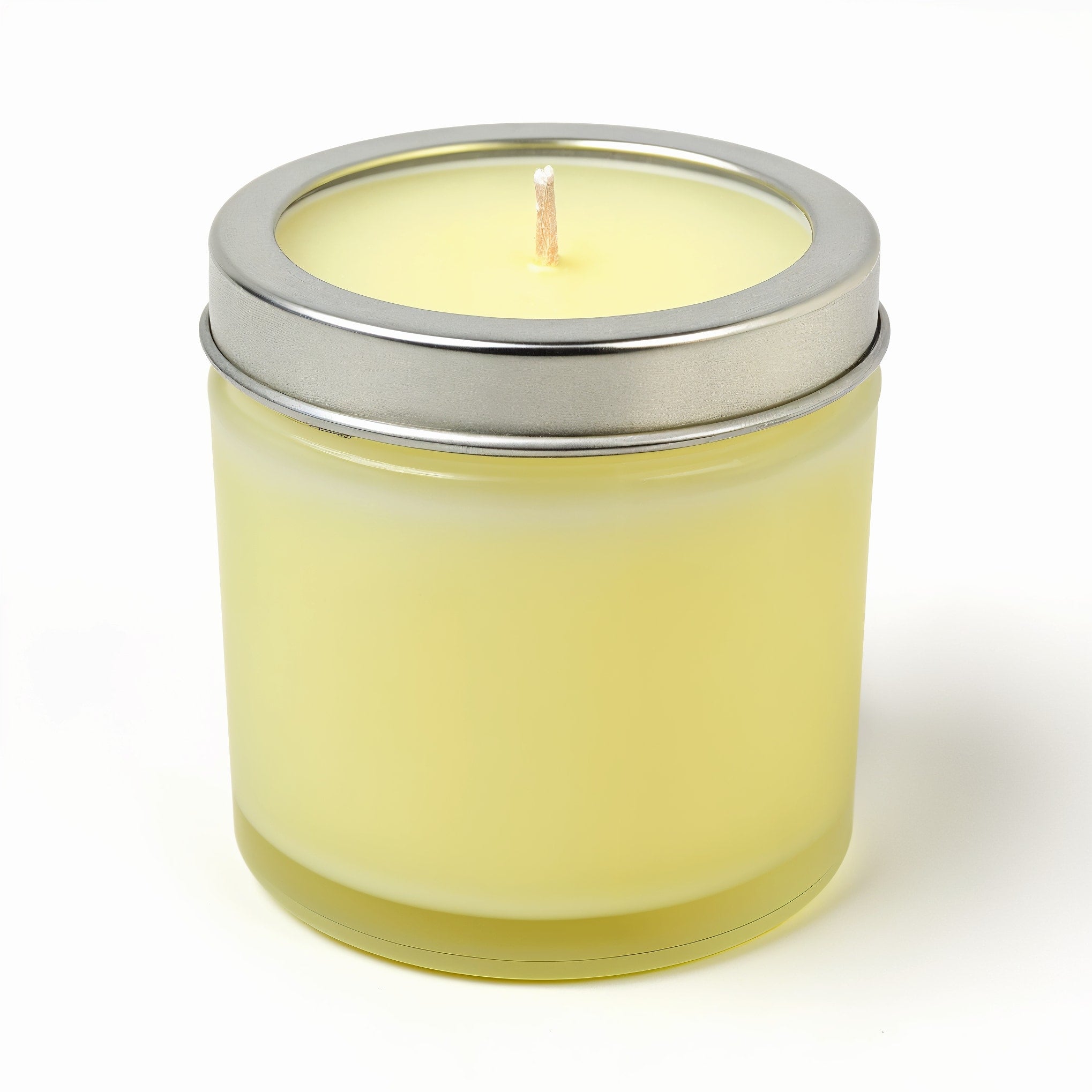 Bougie à la cire de soja Citrus Breeze NARSAGO dans un pot en verre dépoli