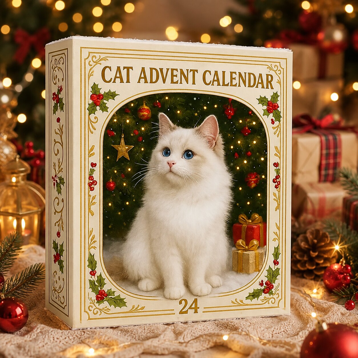 Calendrier de l'Avent avec chats 2026