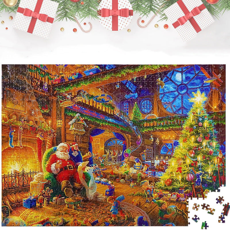 Calendrier de l'Avent puzzle de Noël - Compte à rebours 24 jours
