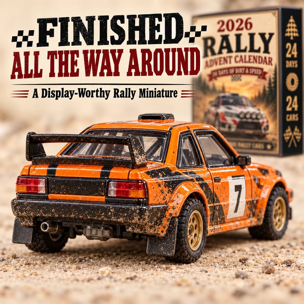 Calendrier de l'Avent Rallye 2026 – 24 jours de voitures de rallye à collectionner