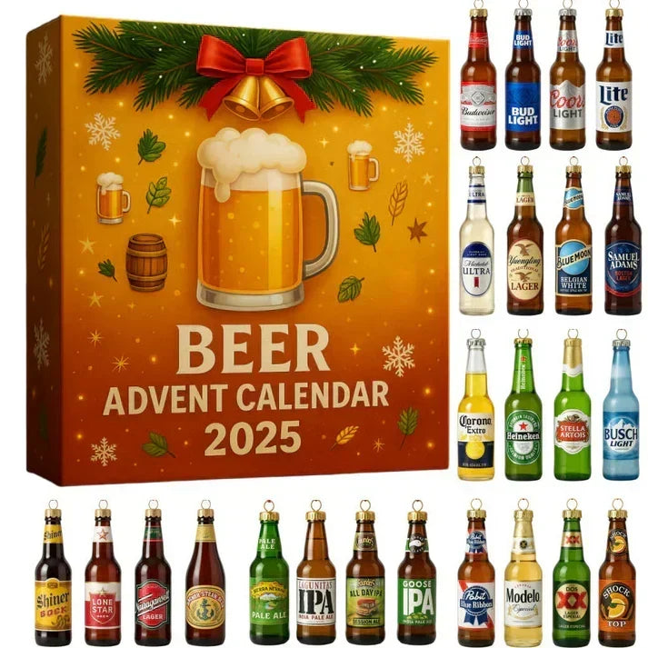 Calendrier de l'Avent whisky 2025 avec 24 bouteilles miniatures à collectionner (sans alcool)