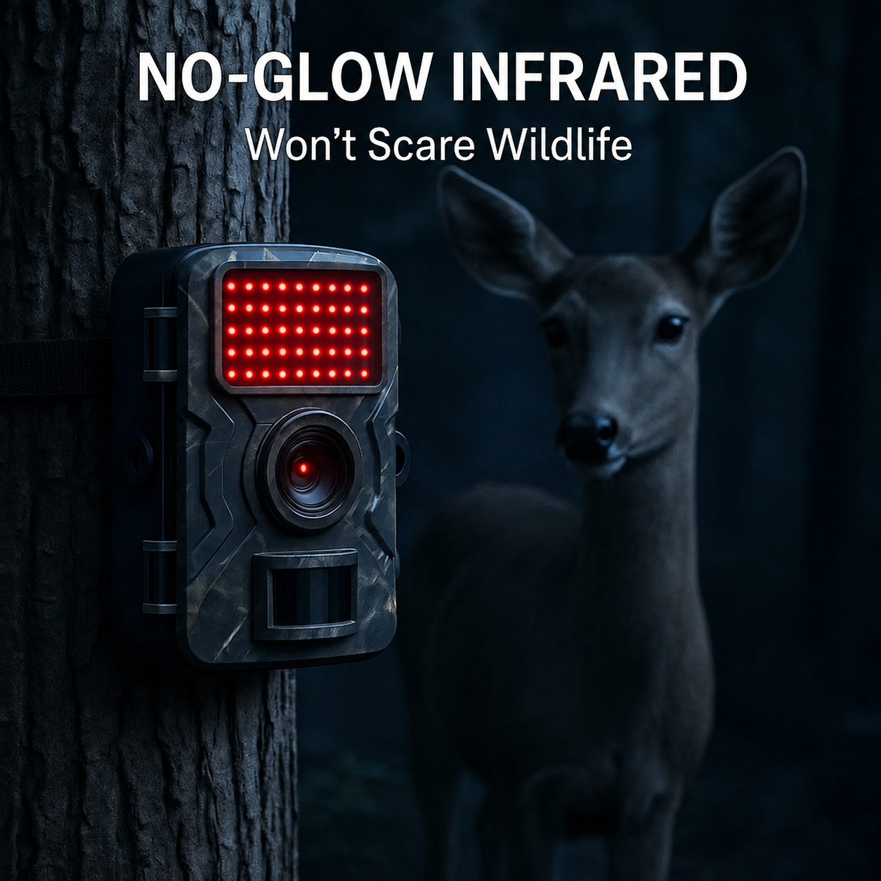 Caméra de surveillance animalière extérieure avec vision nocturne