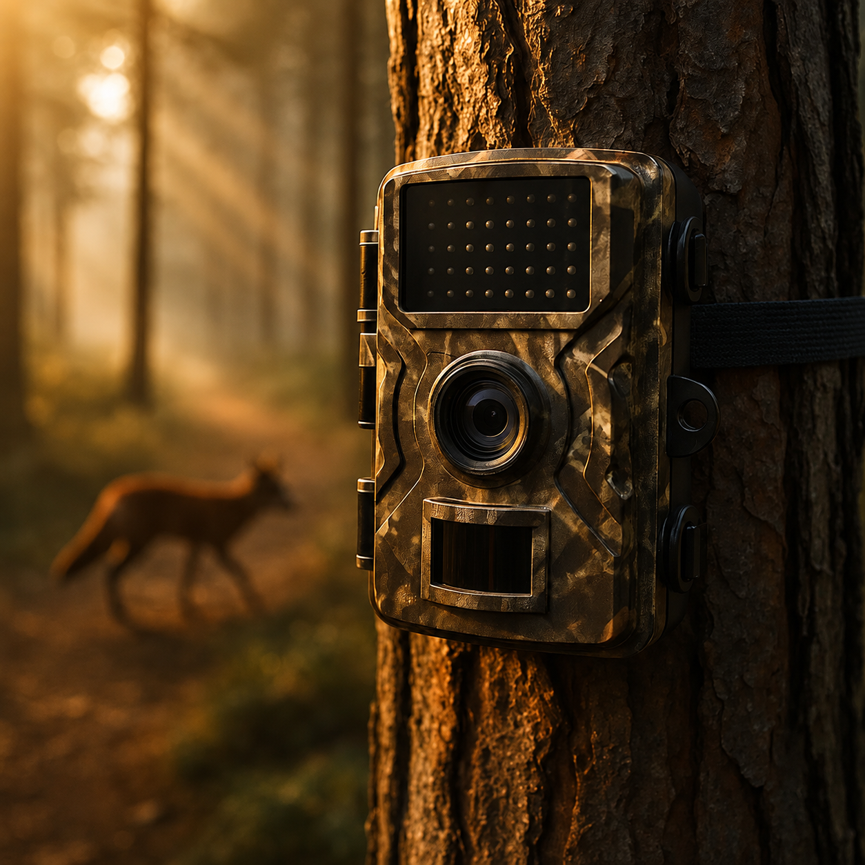 Caméra de surveillance animalière extérieure avec vision nocturne