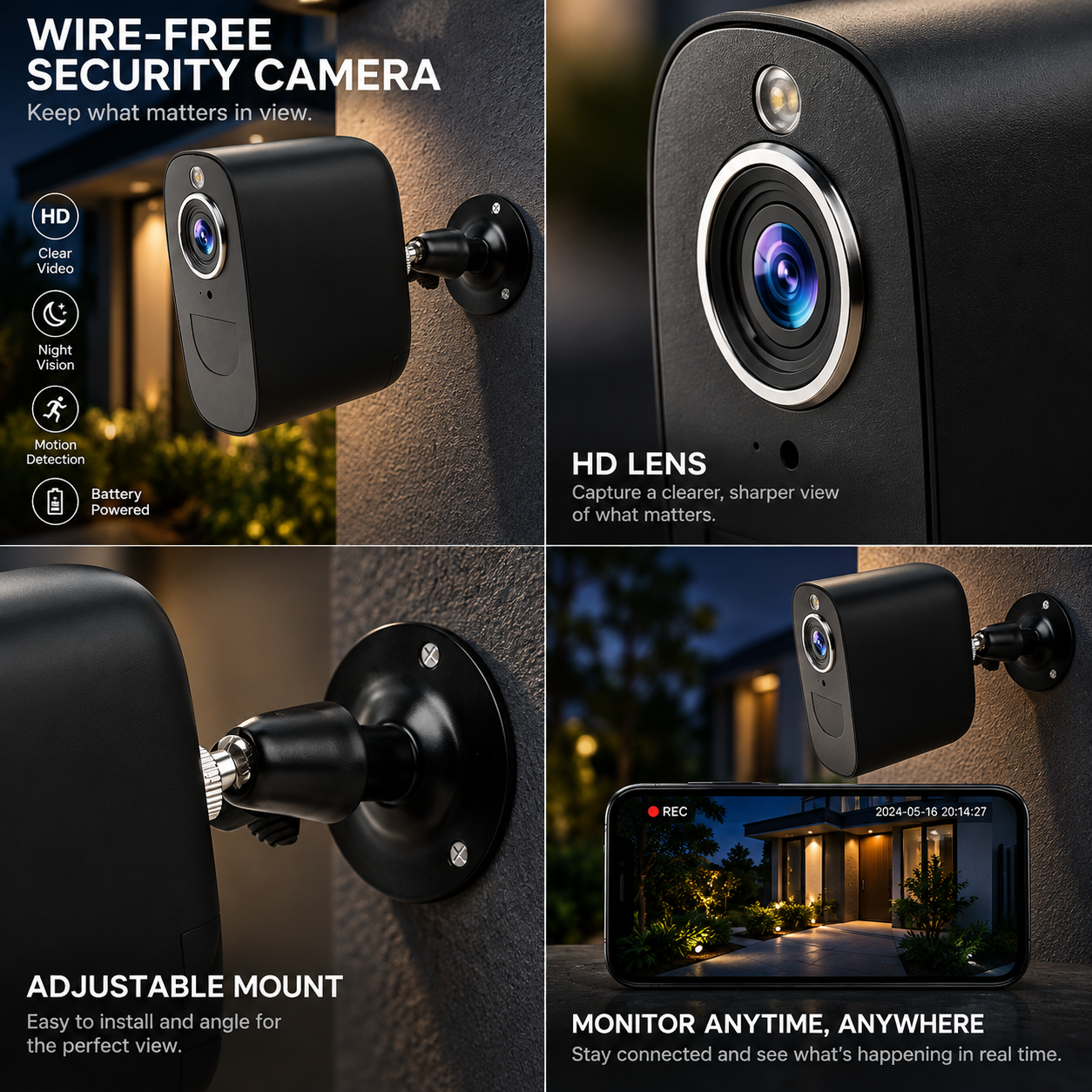 Caméra de surveillance cellulaire 4G