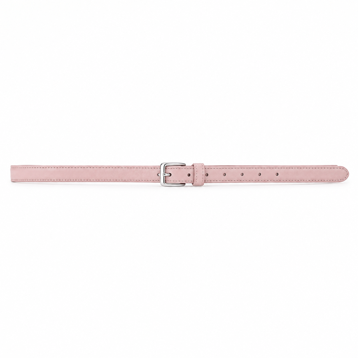 Ceinture rose en cuir végétal ajustable mixte NARSAGO