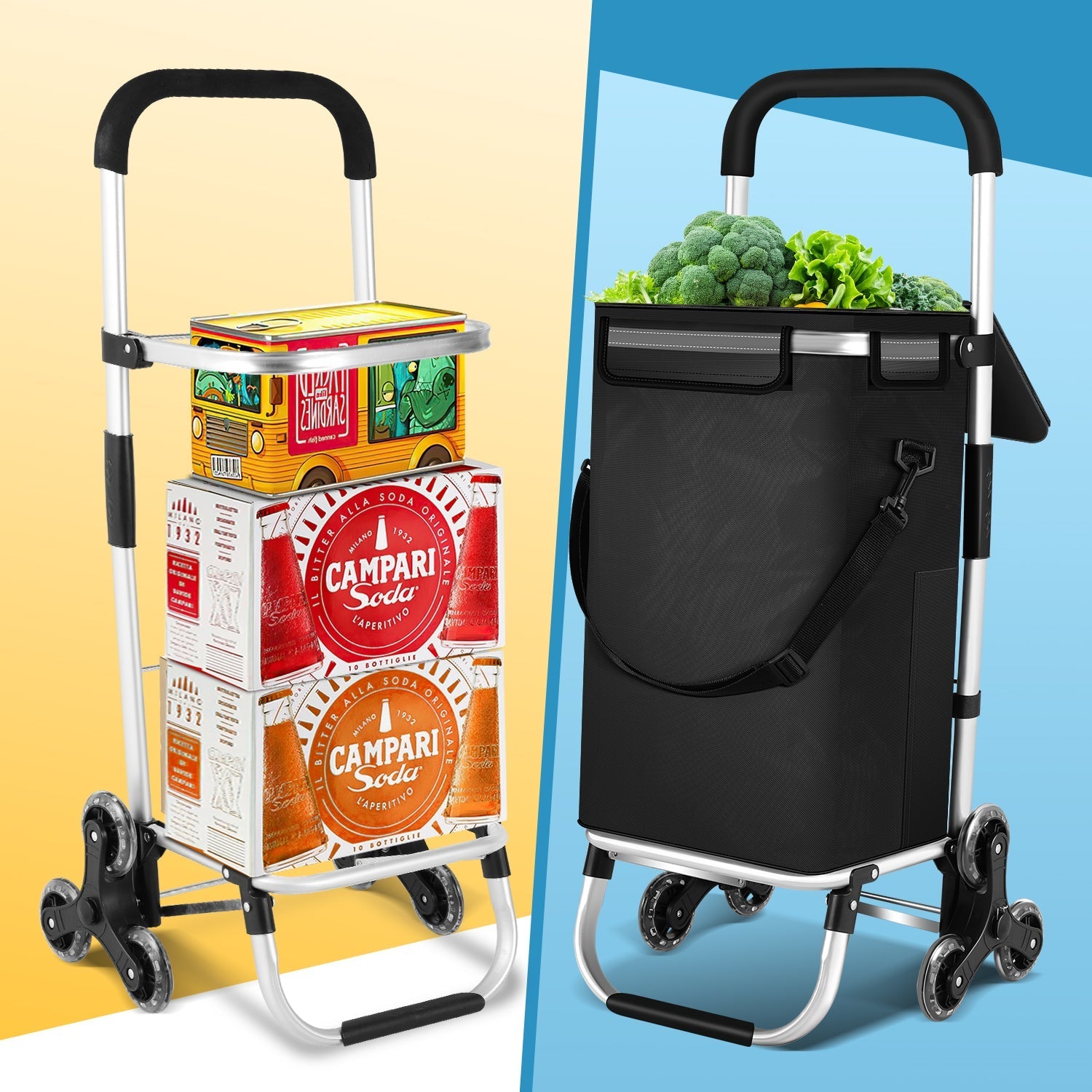 Chariot de courses pliable 40 l