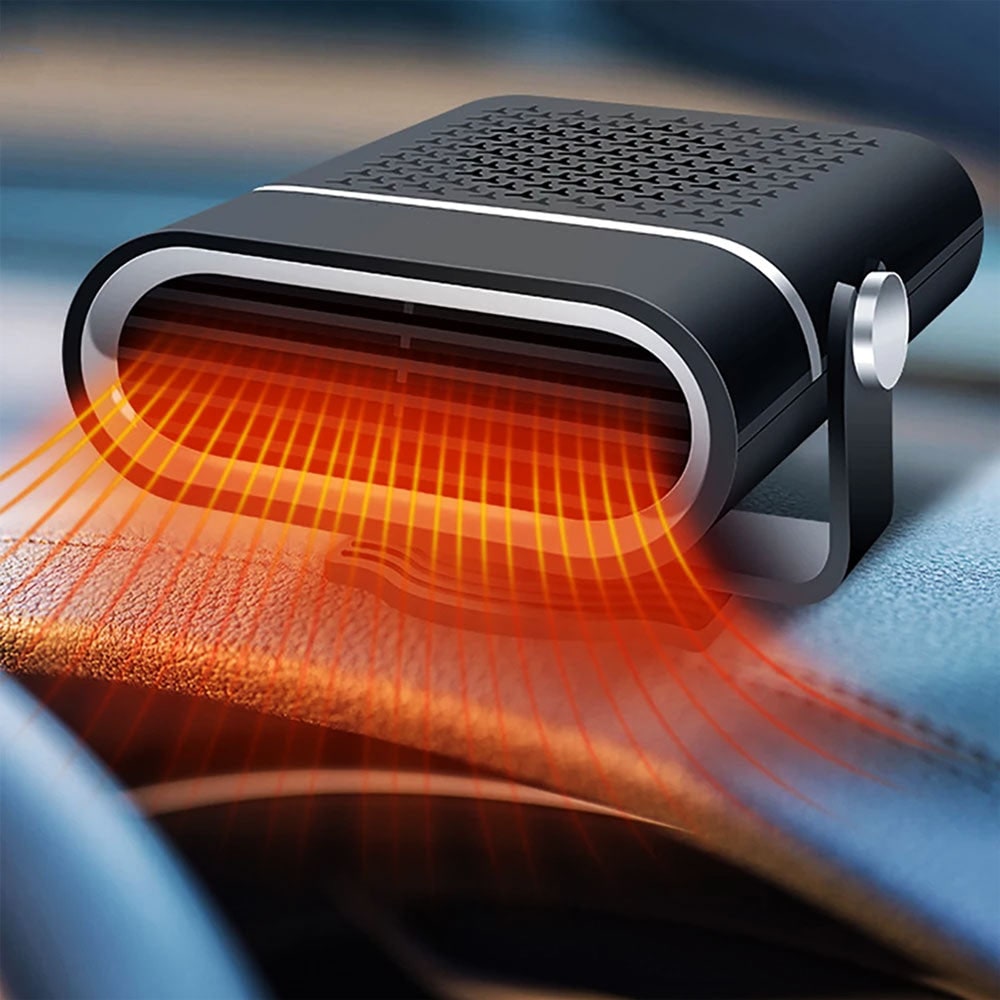 Chauffage d'appoint portable pour voiture avec ventilateur 12 V et dégivrage rapide