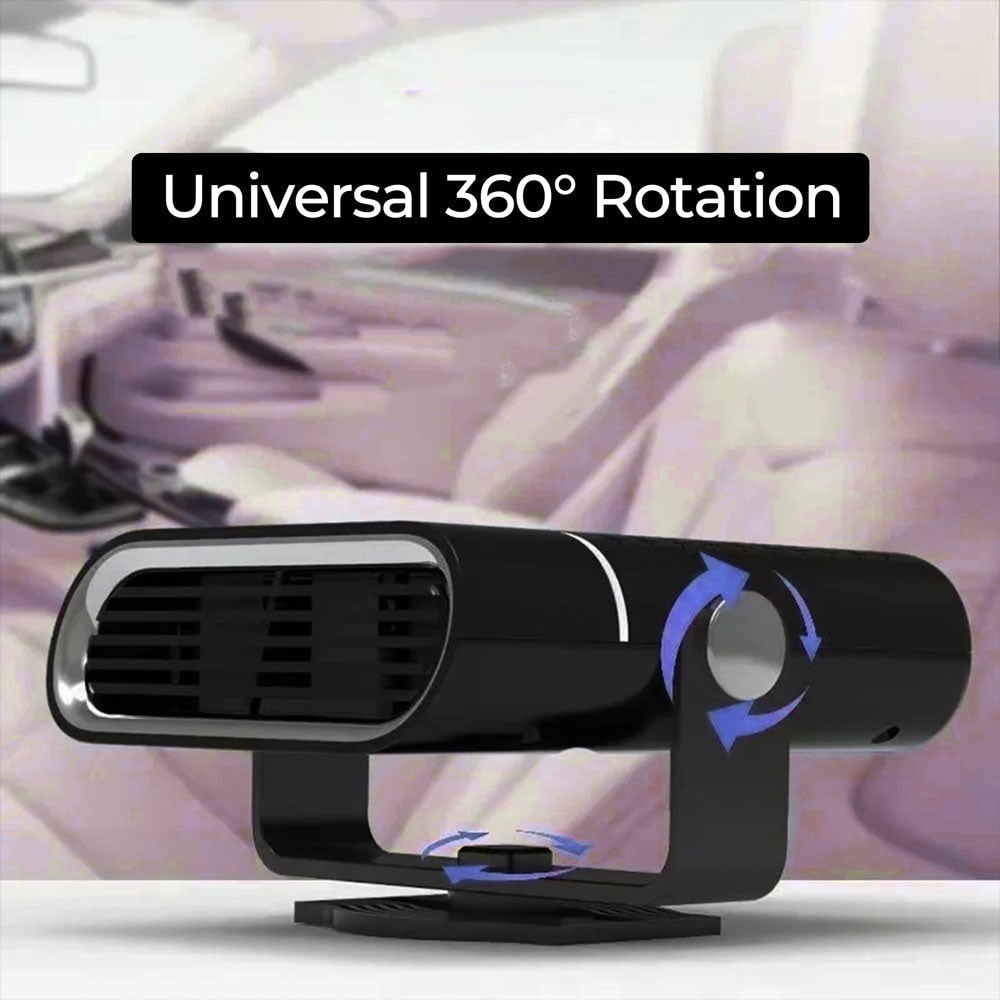 Chauffage d'appoint portable pour voiture avec ventilateur 12 V et dégivrage rapide