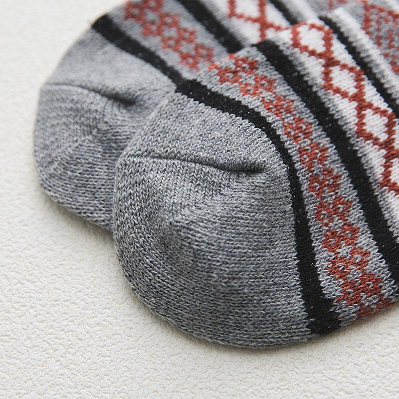 Chaussettes thermiques en mélange de laine avec motif nordique, lot d'hiver de 5 paires, taille EU 36-39, 6 modèles
