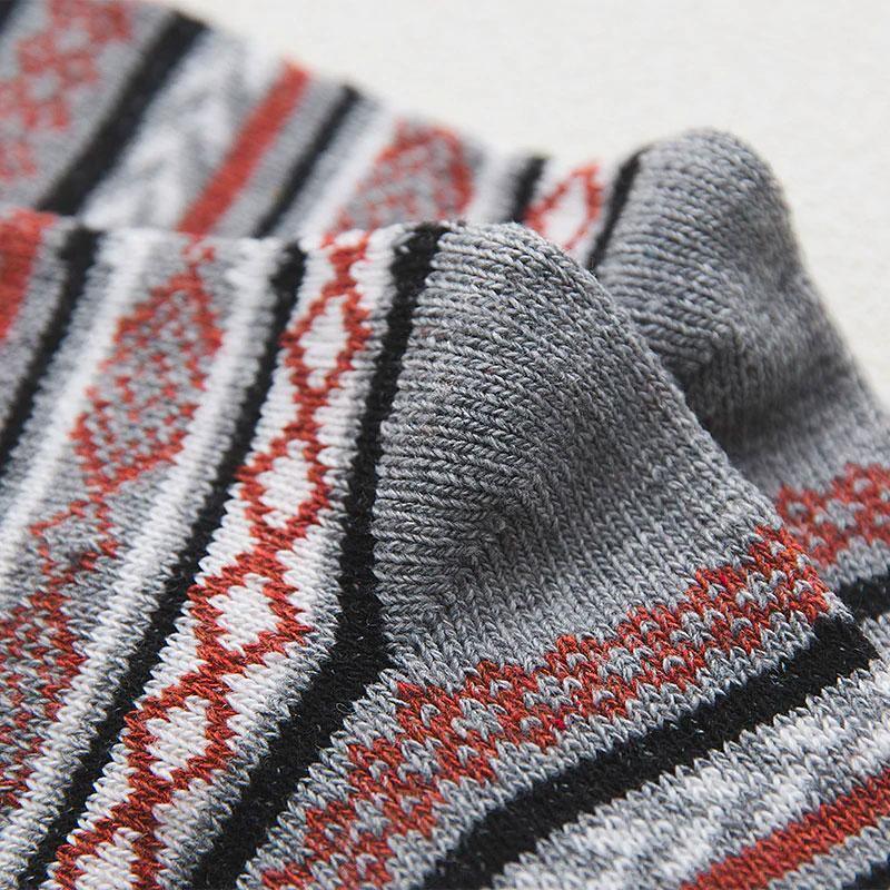 Chaussettes thermiques en mélange de laine avec motif nordique, lot d'hiver de 5 paires, taille EU 36-39, 6 modèles
