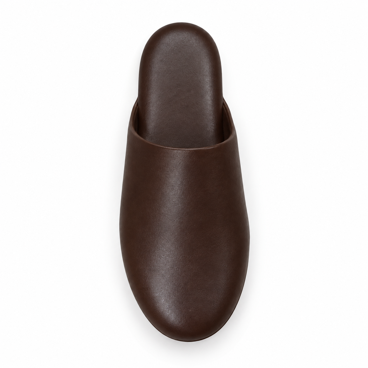 Chaussons homme marron foncé à enfiler à semelle ferme