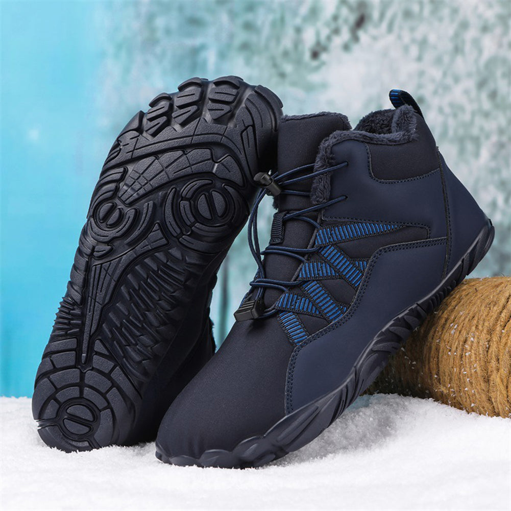 Chaussures barefoot d'hiver arctique — intérieur doublé polaire moelleux, espace large pour les orteils, résistantes jus