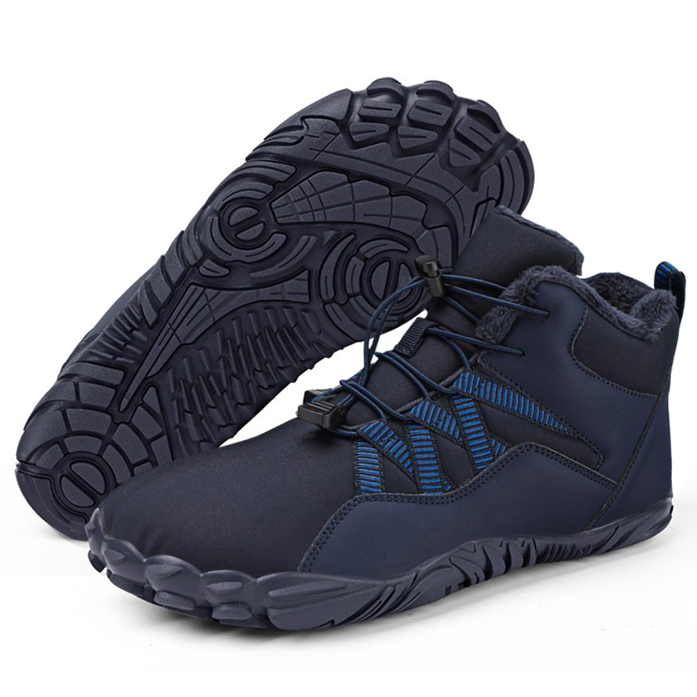 Chaussures barefoot d'hiver arctique — intérieur doublé polaire moelleux, espace large pour les orteils, résistantes jus