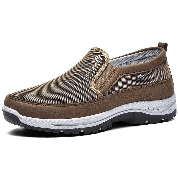 Chaussures de marche imperméables avec bout large et soutien de la voûte plantaire