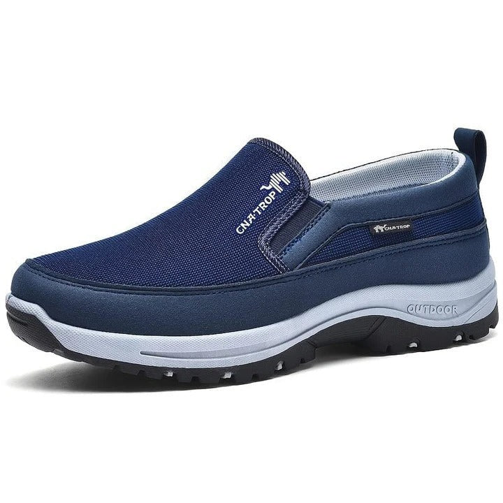 Chaussures de marche imperméables avec bout large et soutien de la voûte plantaire