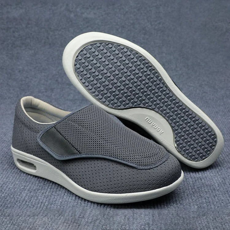 Chaussures larges pour pieds gonflés avec sangles ajustables et semelles amovibles en mousse à mémoire de forme