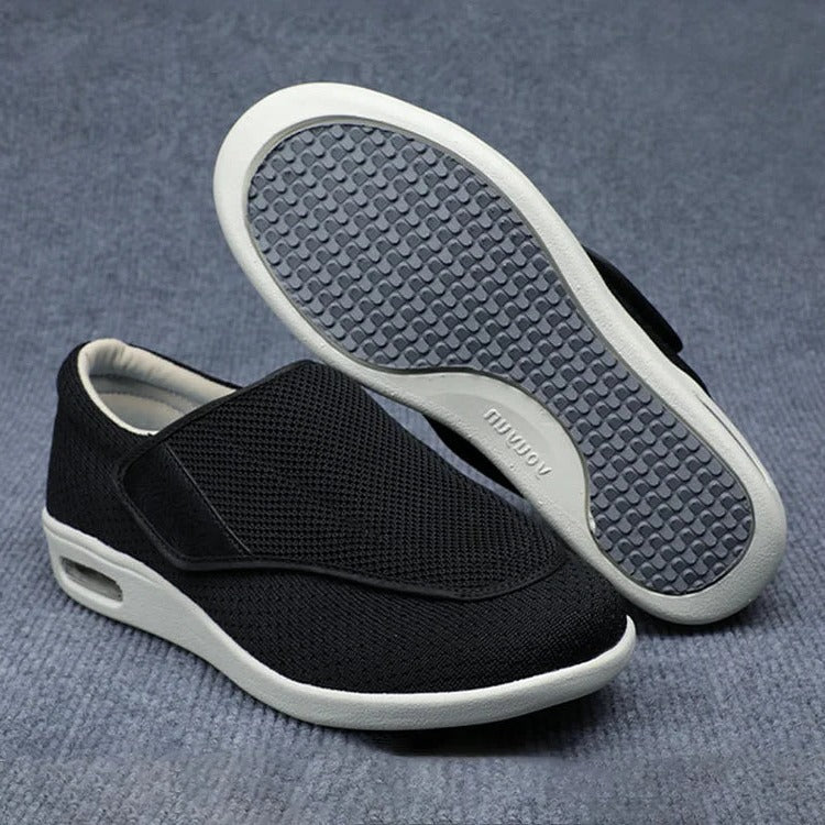 Chaussures larges pour pieds gonflés avec sangles ajustables et semelles amovibles en mousse à mémoire de forme