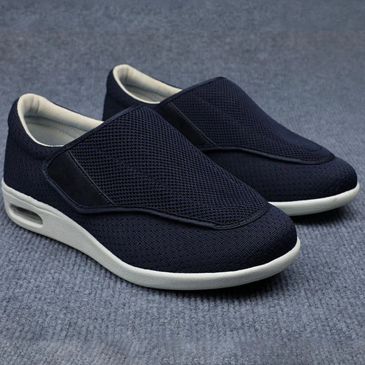 Chaussures larges pour pieds gonflés avec sangles ajustables et semelles amovibles en mousse à mémoire de forme