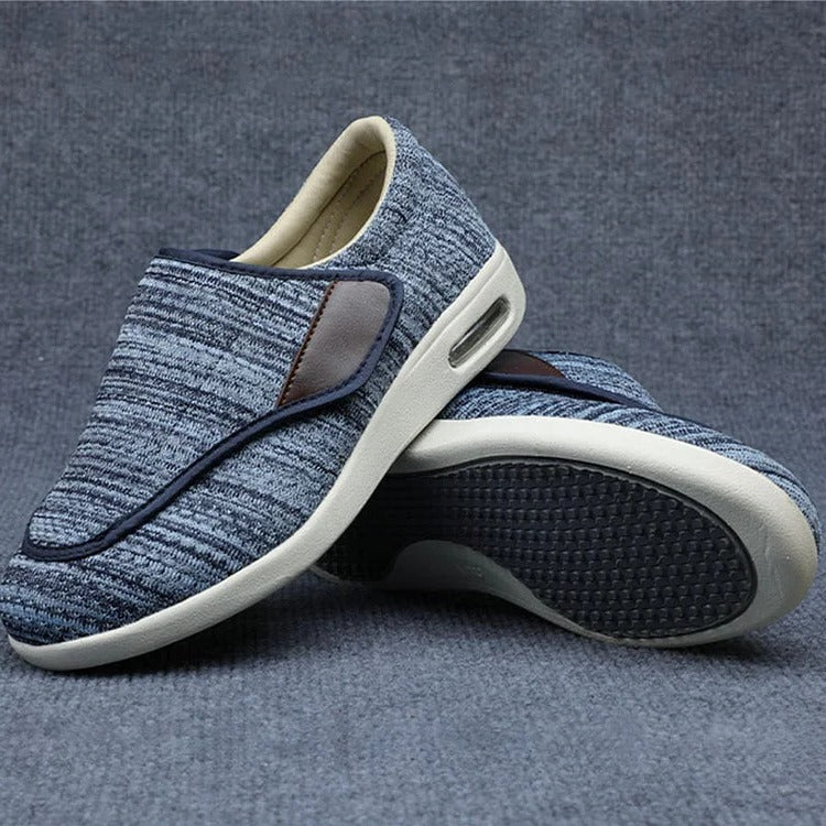 Chaussures larges pour pieds gonflés avec sangles ajustables et semelles amovibles en mousse à mémoire de forme