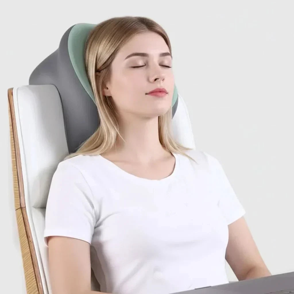 Coussin cervical ergonomique de voyage – confort et soutien en mousse à mémoire de forme