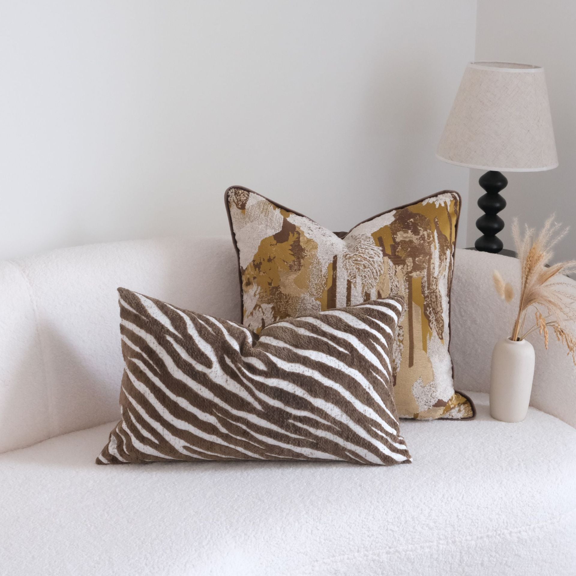 Coussin décoratif imprimé animal pour décoration d'intérieur