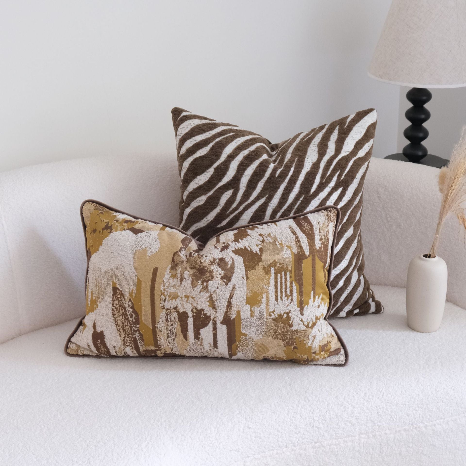 Coussin décoratif imprimé animal pour décoration d'intérieur