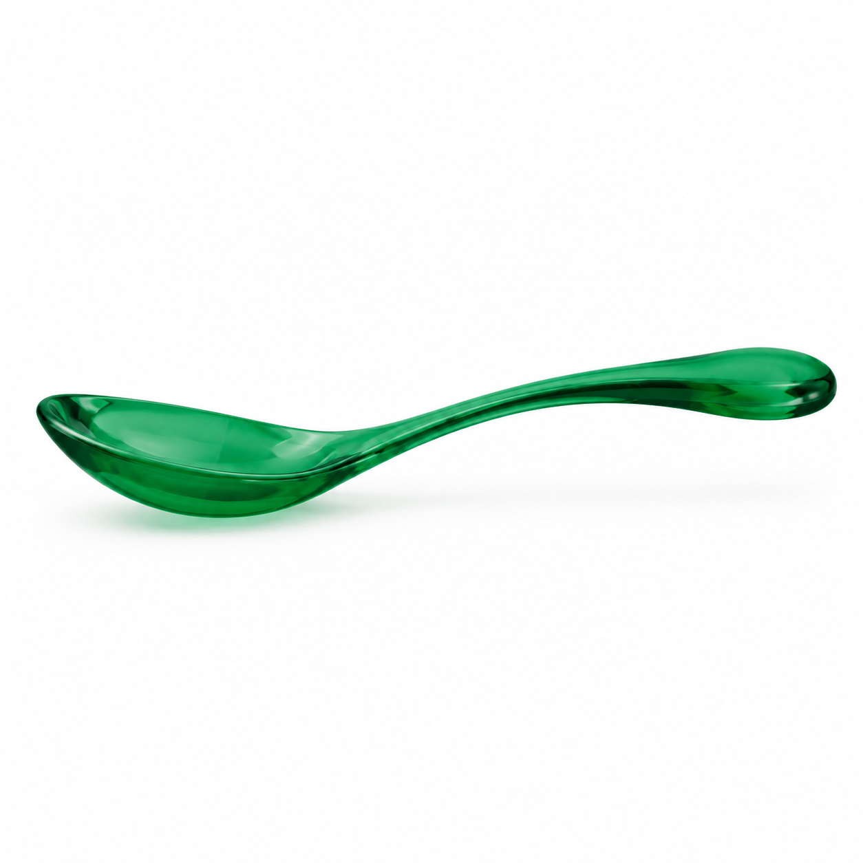 NARSAGO Cuillère à soupe en acrylique vert vif 17 cm