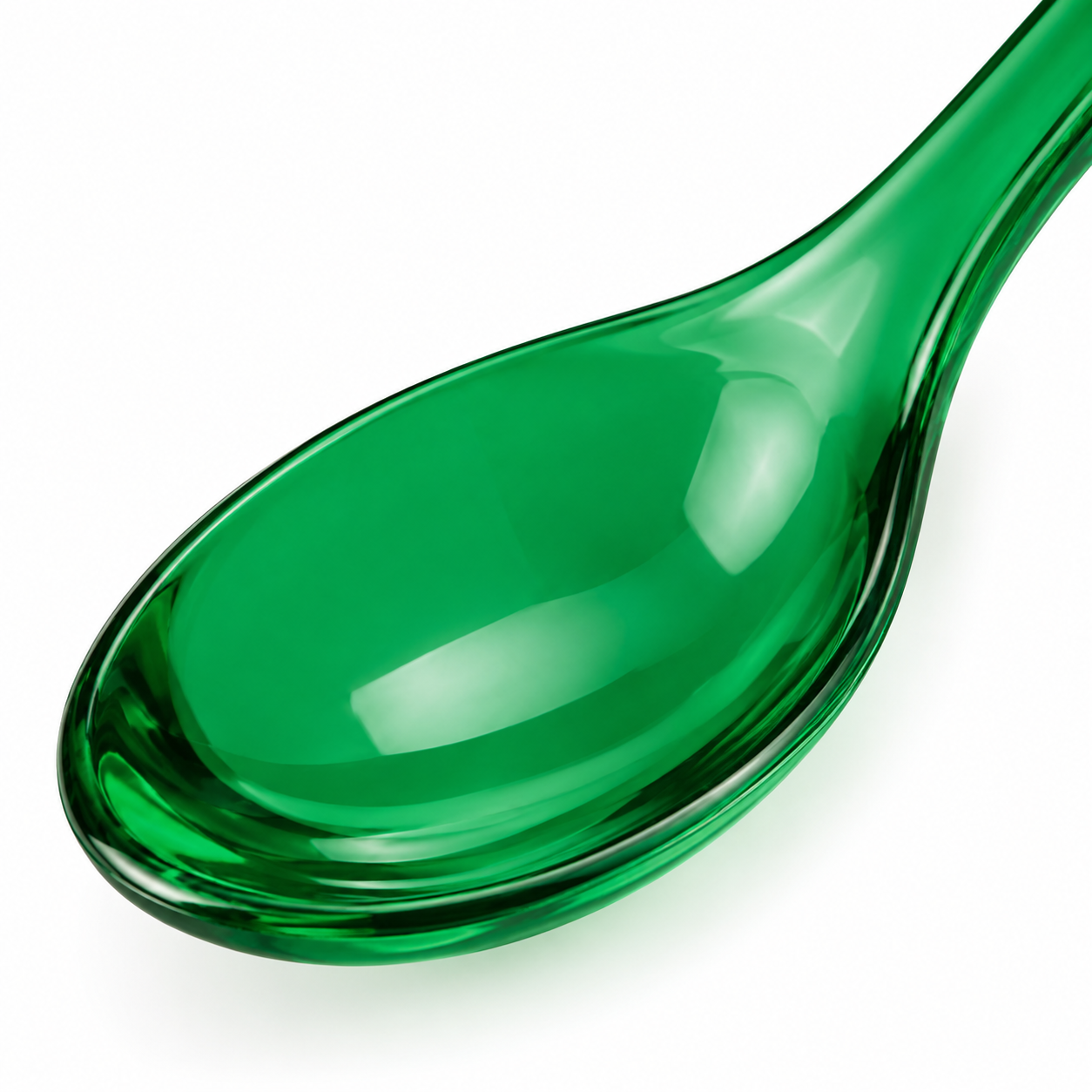 NARSAGO Cuillère à soupe en acrylique vert vif 17 cm