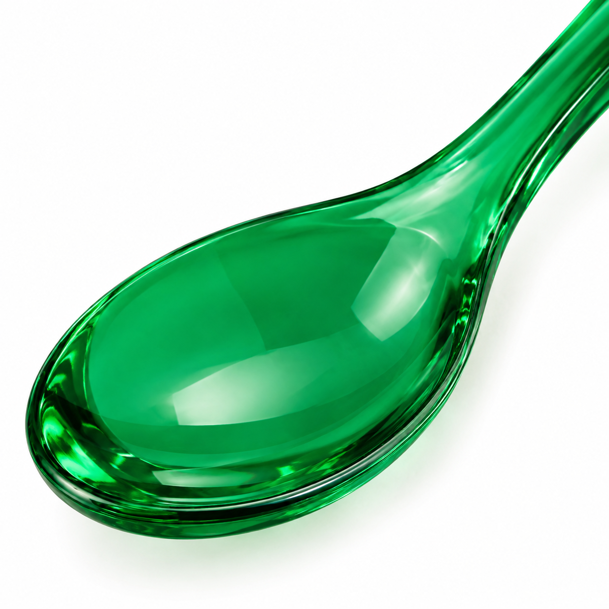 NARSAGO Cuillère à soupe en acrylique vert vif 17 cm