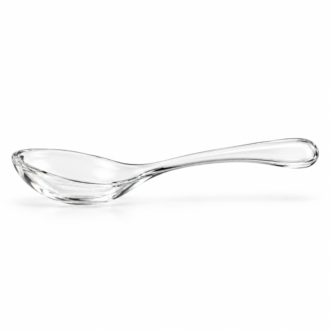 Cuillère de service en verre transparent 20 cm NARSAGO
