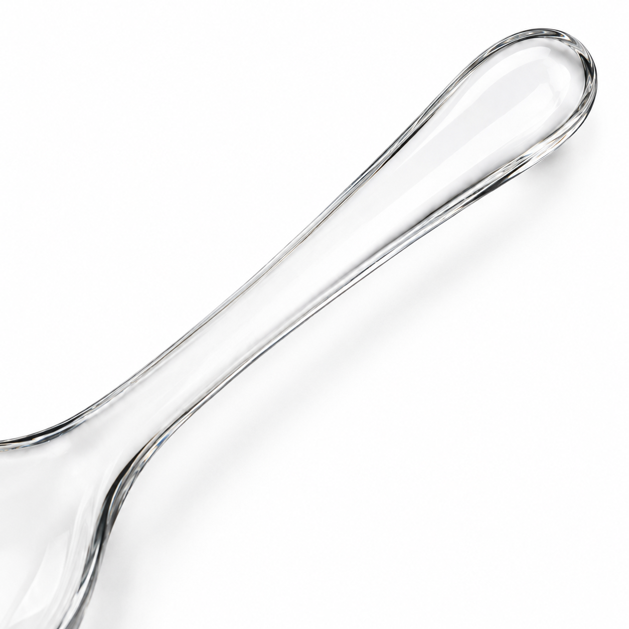 Cuillère de service en verre transparent 20 cm NARSAGO