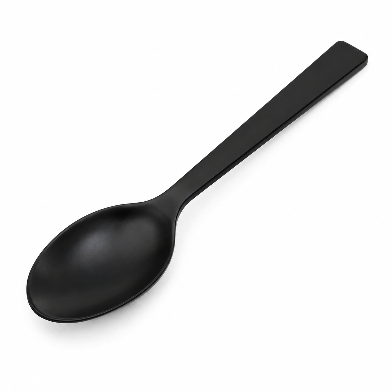 Cuillère de table en acier inoxydable noir mat 20 cm
