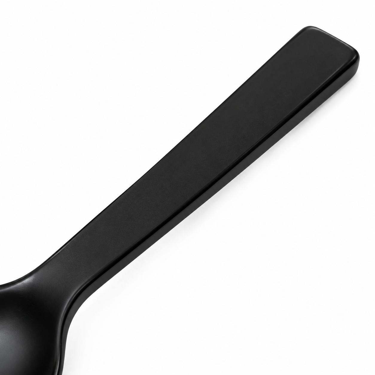 Cuillère de table en acier inoxydable noir mat 20 cm