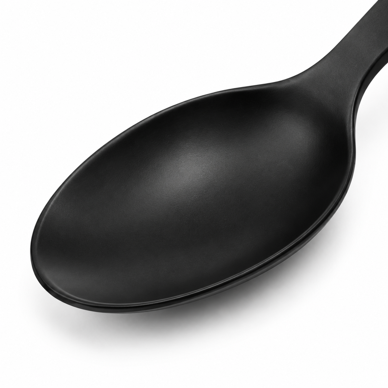 Cuillère de table en acier inoxydable noir mat 20 cm