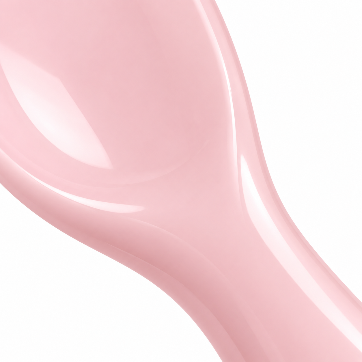 Petite cuillère de service en céramique rose pastel 15 cm
