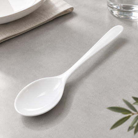Cuillère en porcelaine blanche 15 cm cuillère de table classique
