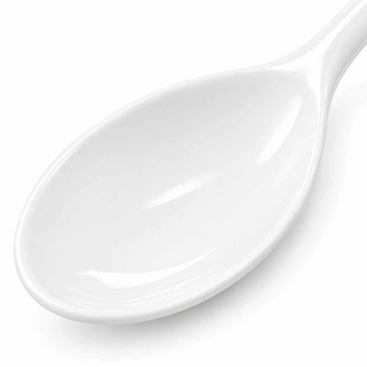 Cuillère en porcelaine blanche 15 cm cuillère de table classique
