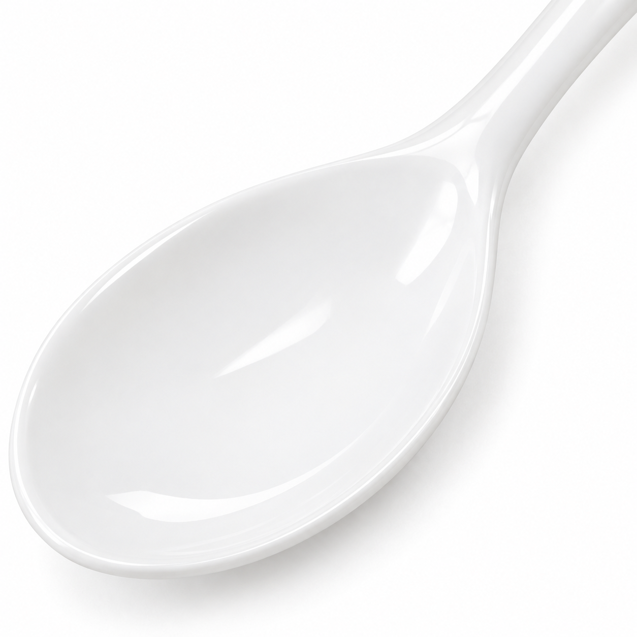 Cuillère en porcelaine blanche 15 cm cuillère de table classique