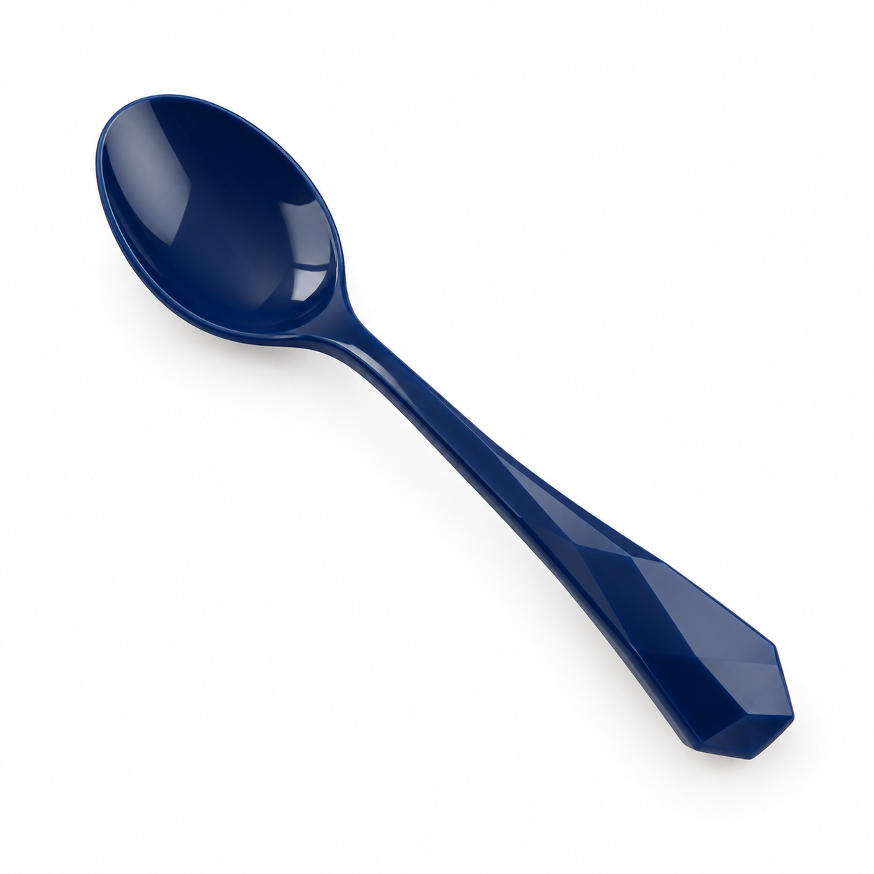Cuillère facettée bleu profond NARSAGO 15 cm légère pour tous les jours