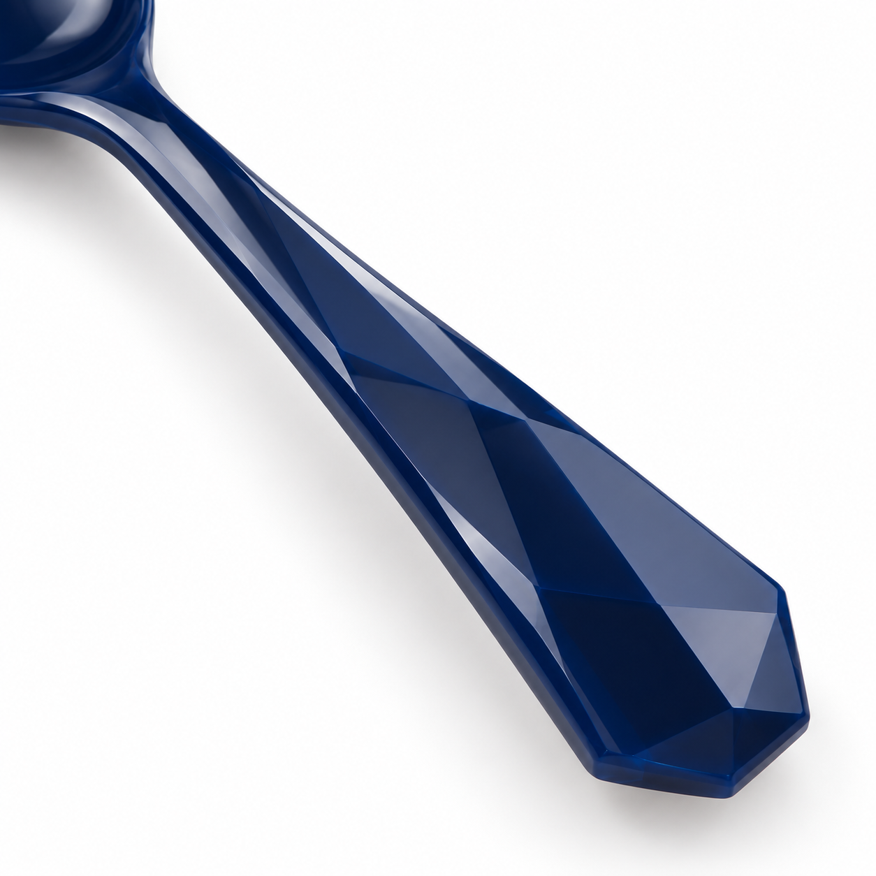 Cuillère facettée bleu profond NARSAGO 15 cm légère pour tous les jours