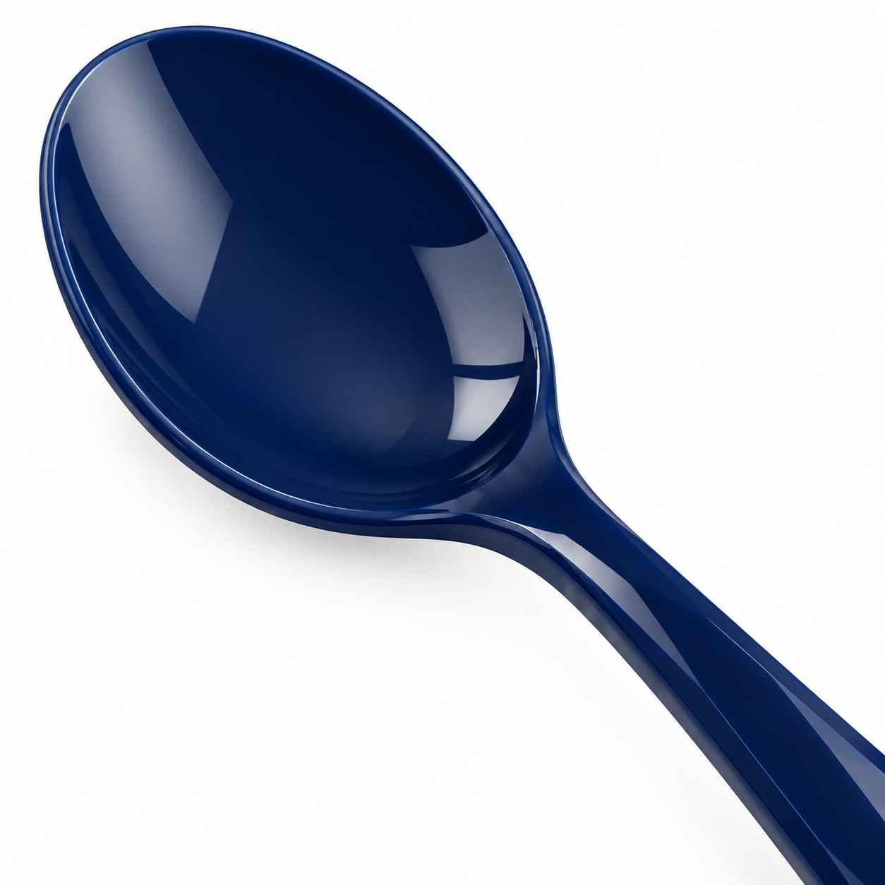 Cuillère facettée bleu profond NARSAGO 15 cm légère pour tous les jours